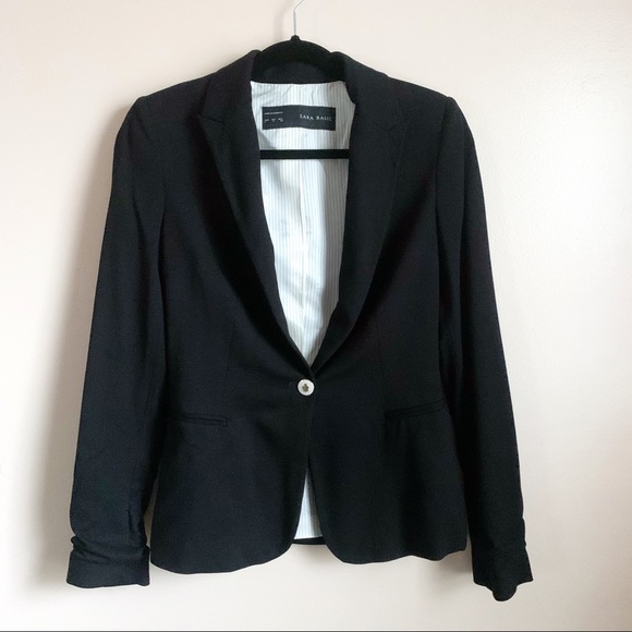 Zara• black classic blazer size small s - Picture 1 of 6
